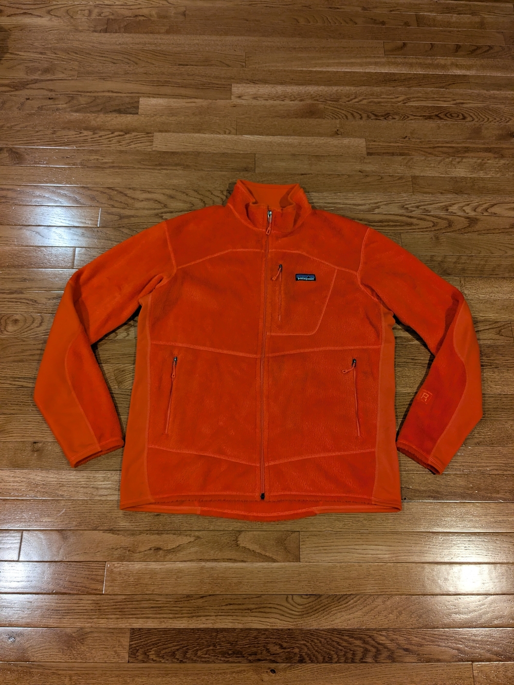 Patagonia R2 Regulator Polartec Orange Full-Zip Fleece Jacket Men's Large